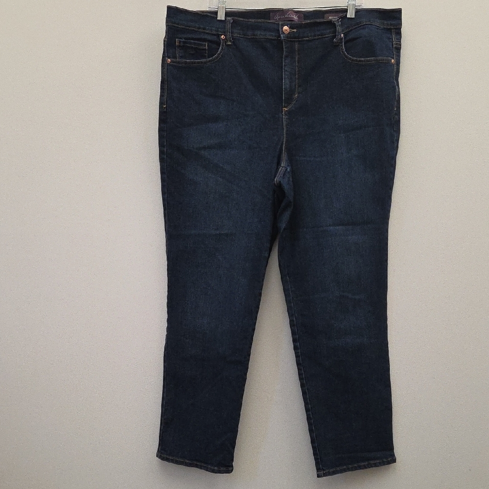 Gloria Vanderbilt High Rise Dark Blue Amanda Jeans, 18W